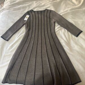 Jessica Black and Brown Knit Dress